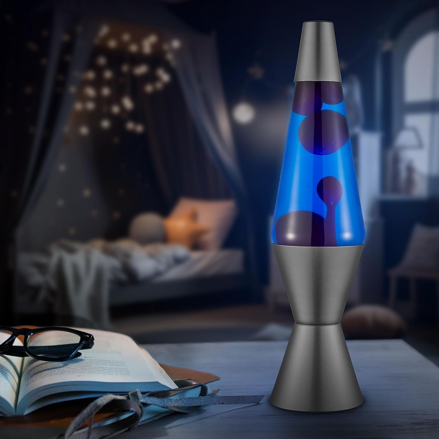 Lava? Lamp - 14.5 Cosmic Wave - The Original Motion Light - Purple Wax and Blue Liquid - Item #2633 (Amazon Exclusive) - Image 4